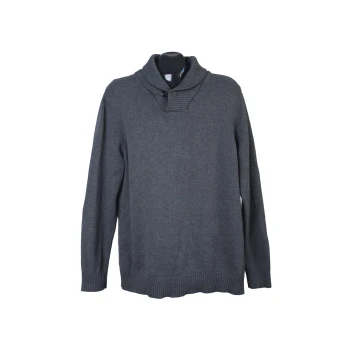 Джемпер с шалевым воротником мужской серый SELECTED HOMME, L