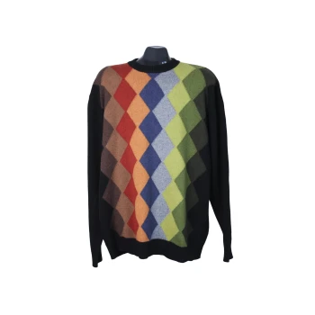 Джемпер шерстяной мужской с ромбами COMMANDER, XL