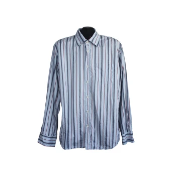 Мужская голубая рубашка в полоску MARC O.POLO, L