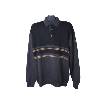 Кофта мужская с воротником поло шерстяная MAERZ, XL