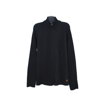 Кофта на молнии мужская черная HUGO BOSS, XL