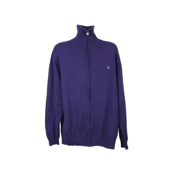 Кофта на молнии мужская фиолетовая BASEFIELD, XL