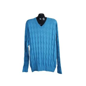 Пуловер мужской голубой MONTECHIARO, 3XL