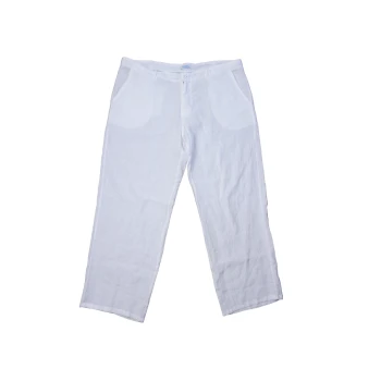 Брюки мужские льняные белые MORAITIS W 40 L 32