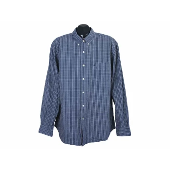 Рубашка в клетку синяя мужская NAUTICA, XL