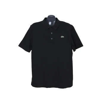 Поло черное мужское LACOSTE SPORT, L