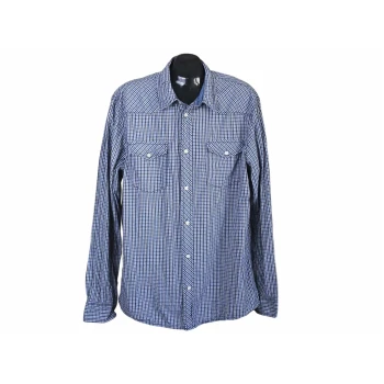 Рубашка в клетку мужская FITTED L.O.G.G by H&M, XL