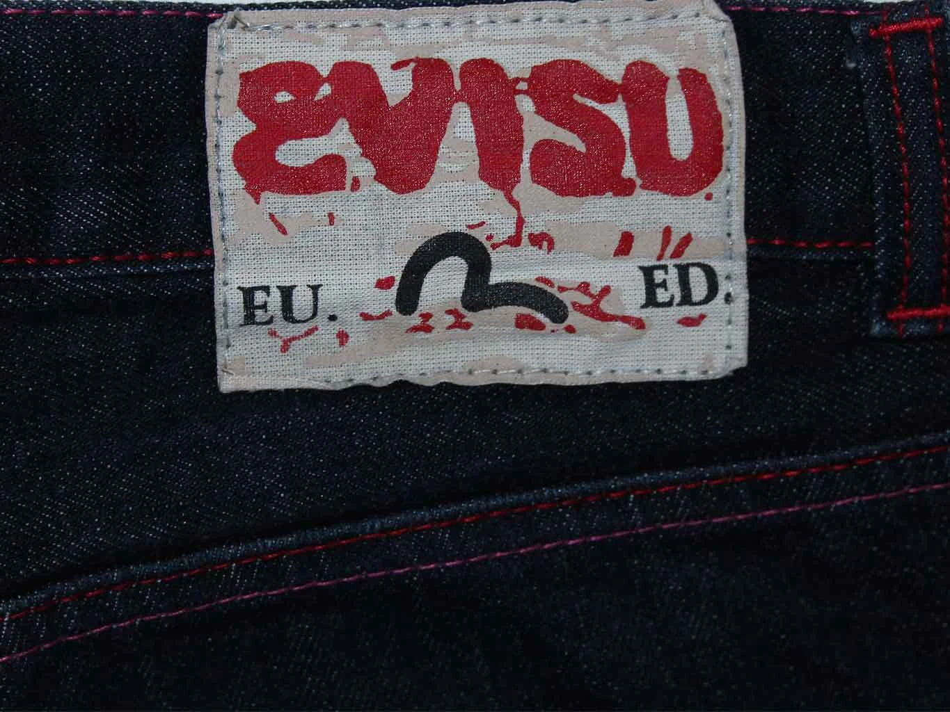 ᐈ Б У - Джинсы японские мужские - W34 L32 - EVISU, цена 5499