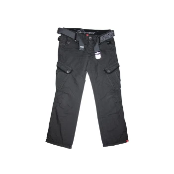 Женские серые брюки с поясом ESPRIT, М