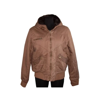 Женская коричневая куртка осень зима E-VIE, L