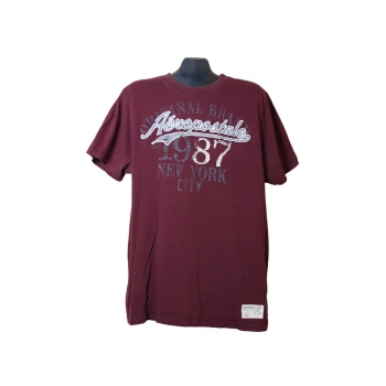 Мужская бордовая футболка AEROPOSTALE, L