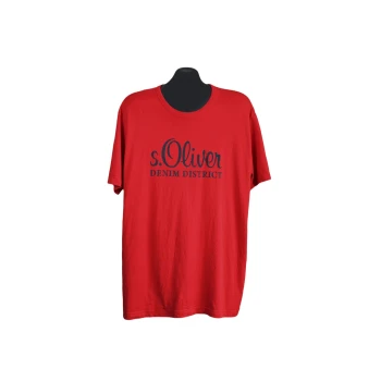 Мужская красная футболка S.OLIVER, XL