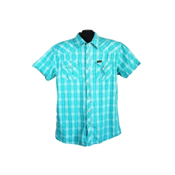 Тенниска мужская голубая в клетку SCOTCH & SODA, L