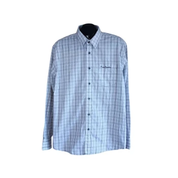 Мужская белая рубашка в клетку PIERRE CARDIN, XL