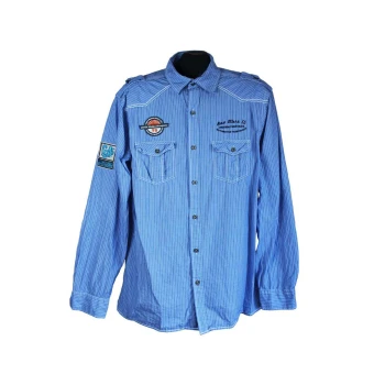 Рубашка мужская голубая F&F BLUE, L 