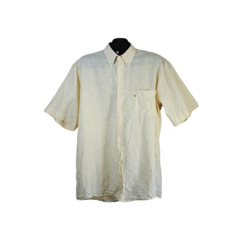 Тенниска мужская льняная желтая CANDA, XL  