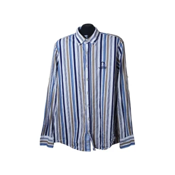 Мужская рубашка в полоску CLAUDIO CAMPIONE REGULAR FIT, L