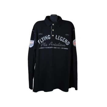 Мужское поло с длинным рукавом FLYING LEGEND, 4XL