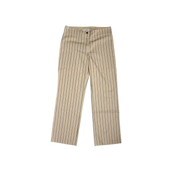Женские бежевые брюки в полоску TOMMY HILFIGER, S
