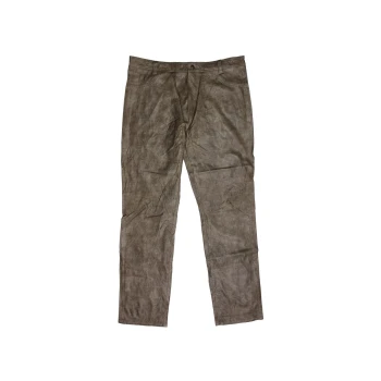 Брюки кожаные оливковые мужские TOPMAN W 32 L 33