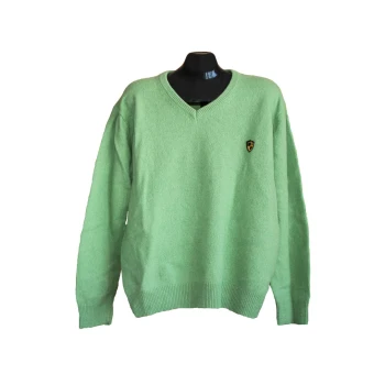 Пуловер шерстяной мужской зеленый EASY, XXL