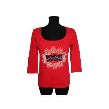 Лонгслив красный женский PETROL INDUSTRIES, S