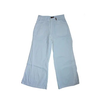 Женские белые льняные расклешенные брюки CARS, XS