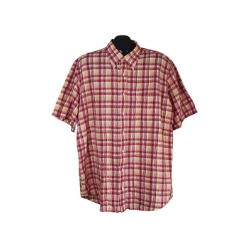 Мужская льняная красная рубашка PIERRE CARDIN, XL