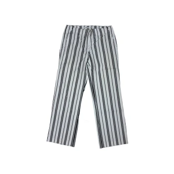Женские белые брюки в полоску TOMMY  HILFIGER, S