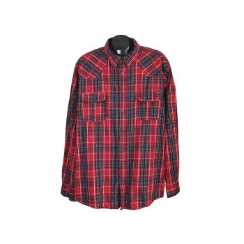 Рубашка мужская красная в клетку IDENTIC, 3XL