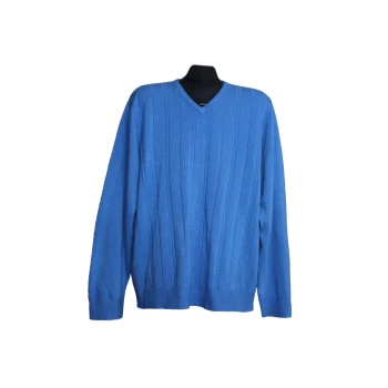 Пуловер мужской синий MARKS & SPENCER BLUE HARBOUR, XL
