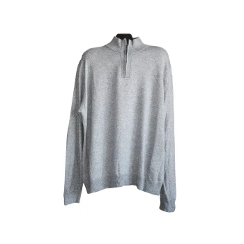 Мужской серый шерстяной свитер, 3XL