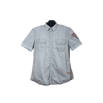 Мужская серая рубашка EDC ESPRIT, L    