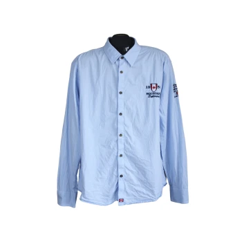 Рубашка мужская голубая JAKES, XL