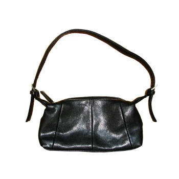 Женская кожаная черная сумочка 