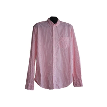 Мужская розовая рубашка в полоску L.O.G.G by H&M, M