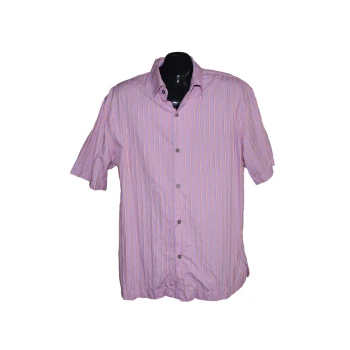 Мужская розовая рубашка в полоску PAUL SMITH, L