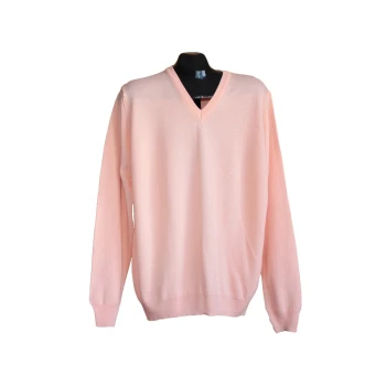 Пуловер шерстяной розовый мужской MARKS & SPENCER, XL 