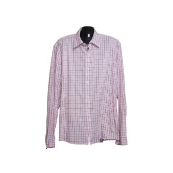Мужская розовая рубашка в клетку ESPRIT, XL