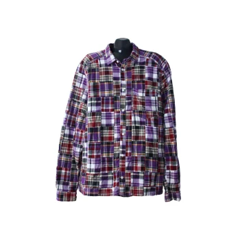 Мужская рубашка в клетку H&M, XL 