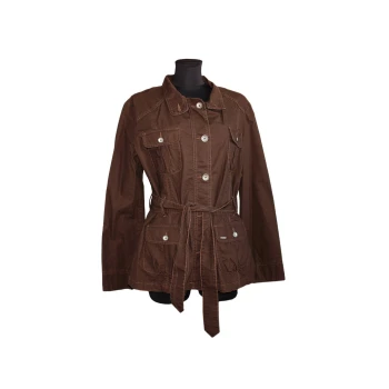 Женская коричневая куртка осень весна YESSICA, XXL