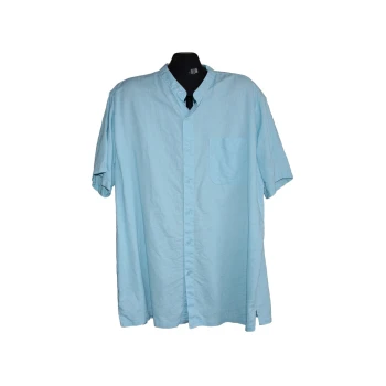 Мужская голубая льняная рубашка COTTON TRADERS, XL