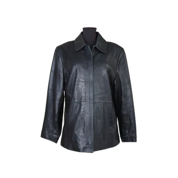 Женская черная кожаная куртка LIZ CLAIBORNE, XL