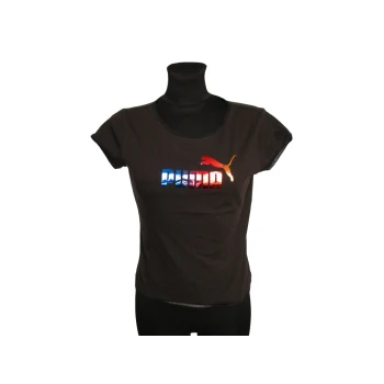 Женская коричневая футболка PUMA, XS