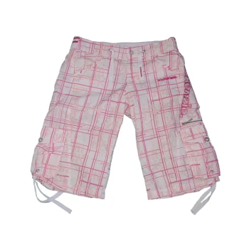 Женские розовые шорты в клетку McKENZIE cargo, S