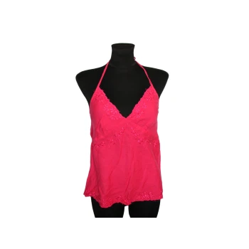 Женская красная льняная майка E-VIE, XS