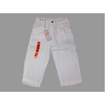 Женские белые льняные бриджи DENIM, S 