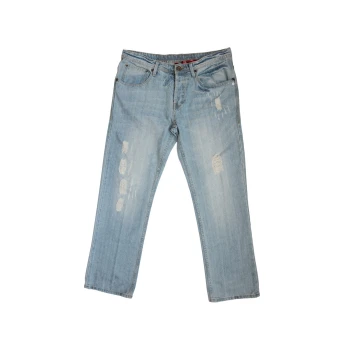 Мужские голубые рваные джинсы DENIM W 34 L 32