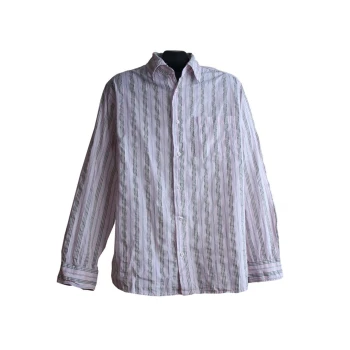 Мужская розовая рубашка в полоску ANGELO LITRICO, L 