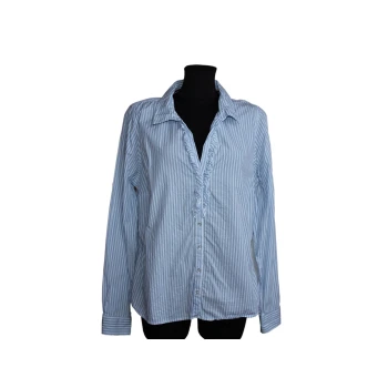 Женская  голубая рубашка в полоску PROMISS, М
